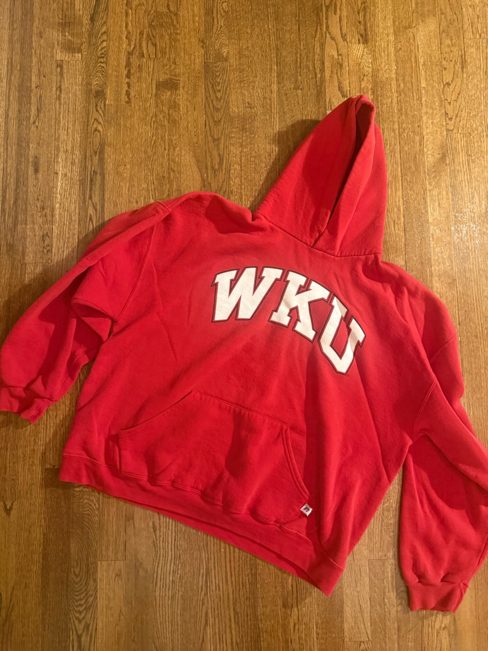 Russell Athletic Red WKU Arch Pullover Hoodie